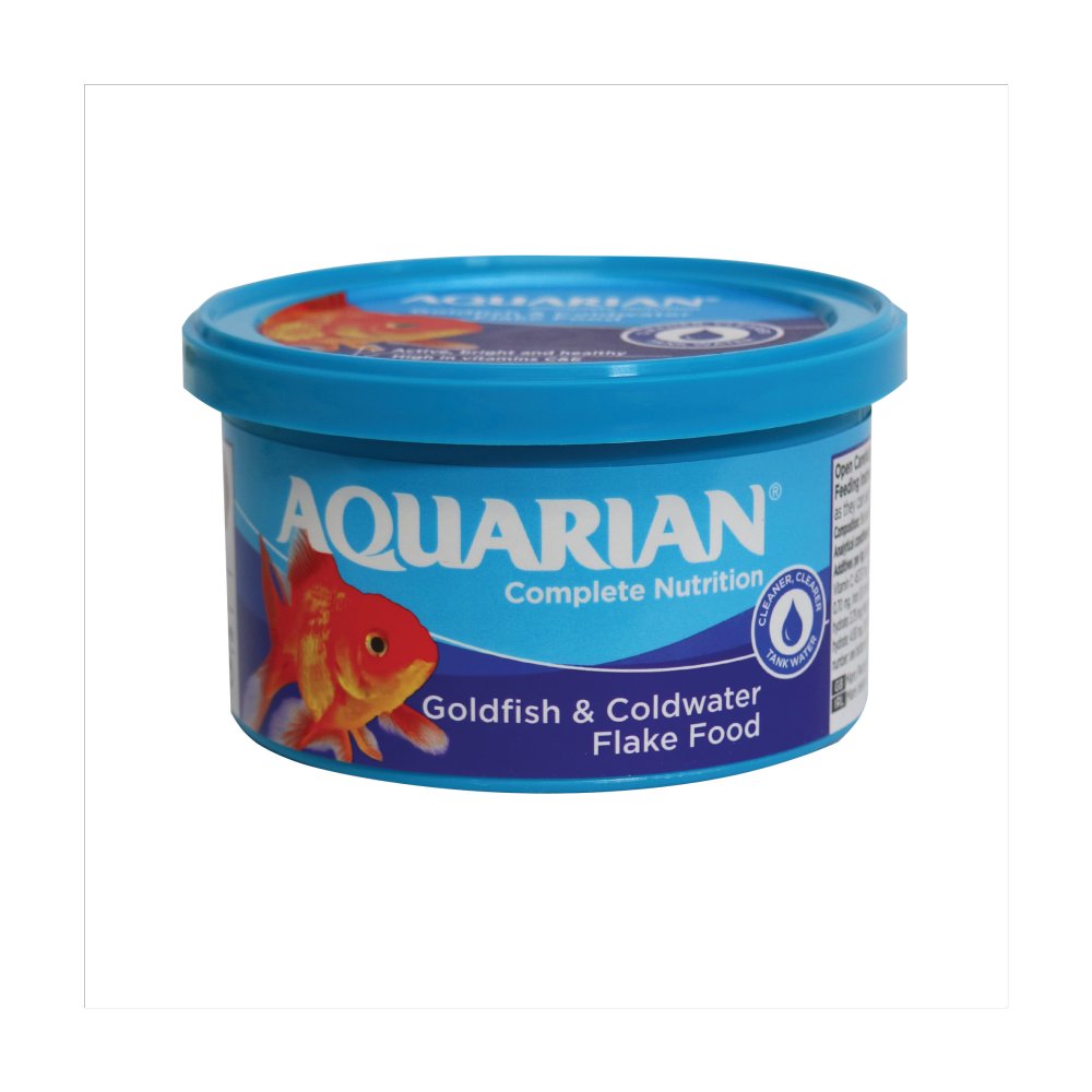 Aquarian Complete Nutrition Goldfish & Coldwater Flake Food 25g (Pack of 12)