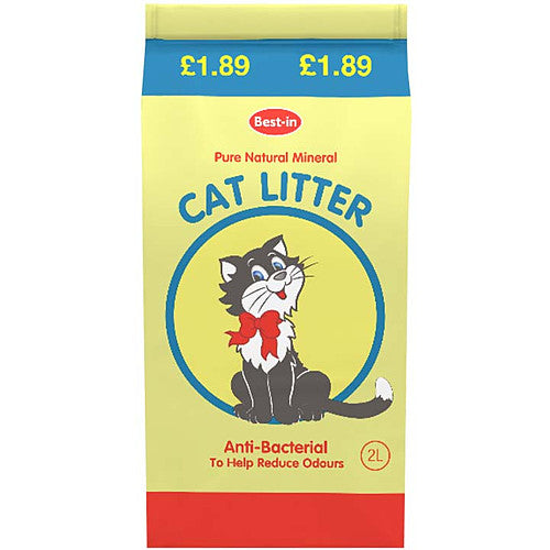 Best-In Anti-Bacterial Cat Litter 2L PM (Pack of 6)